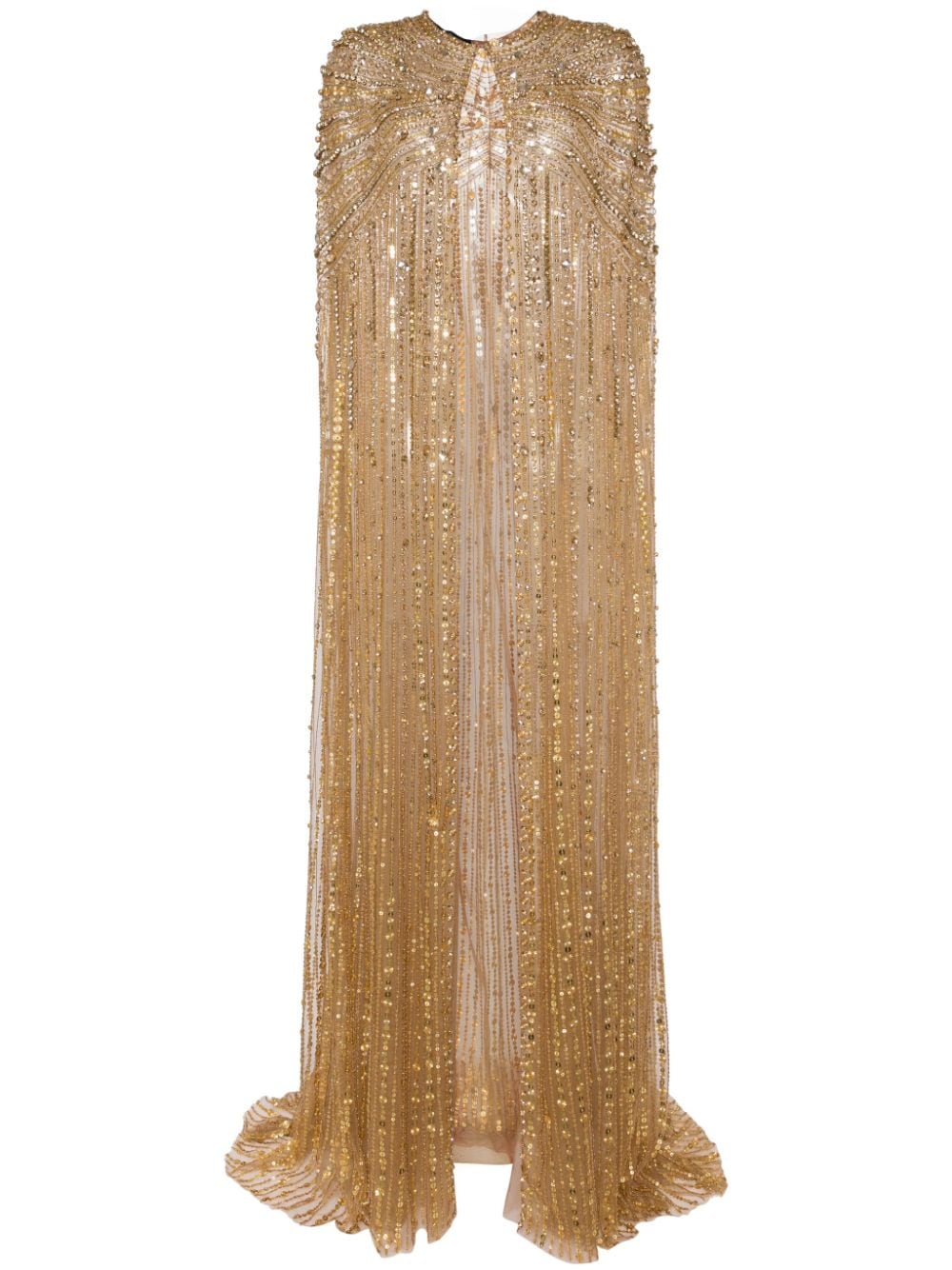 Jenny Packham Clara crystal-embellished cape - Gold von Jenny Packham