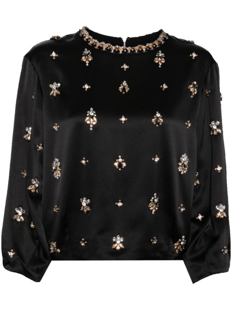 Jenny Packham Disco crystal-embellished top - Black von Jenny Packham