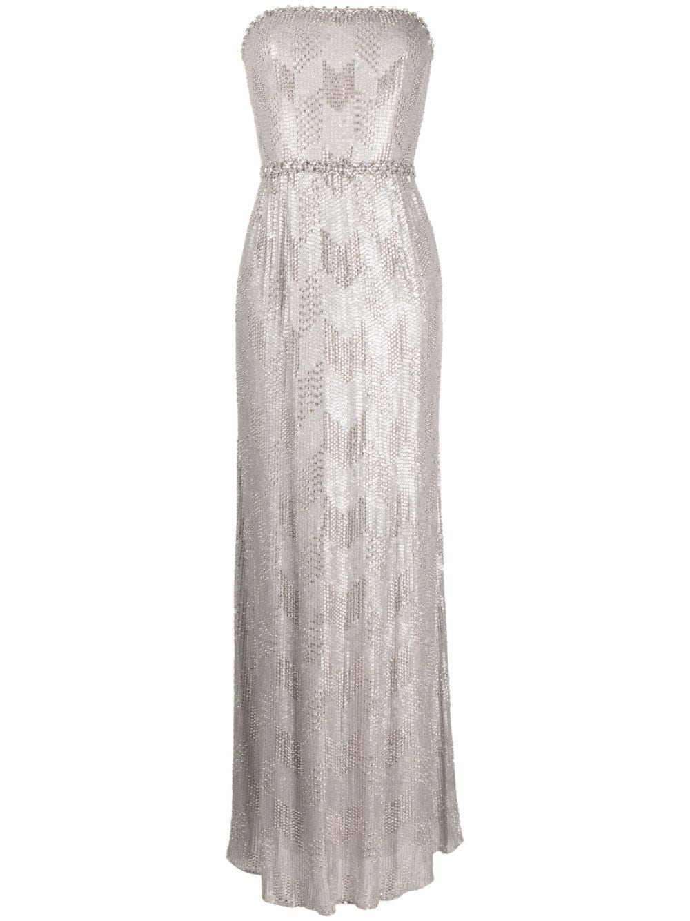 Jenny Packham Evalina sequin-embellished gown - Silver von Jenny Packham