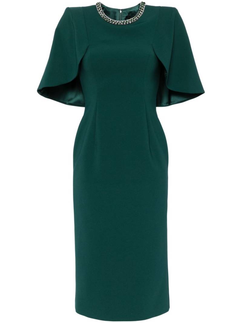 Jenny Packham Flirtini crystal-embellished midi dress - Green von Jenny Packham