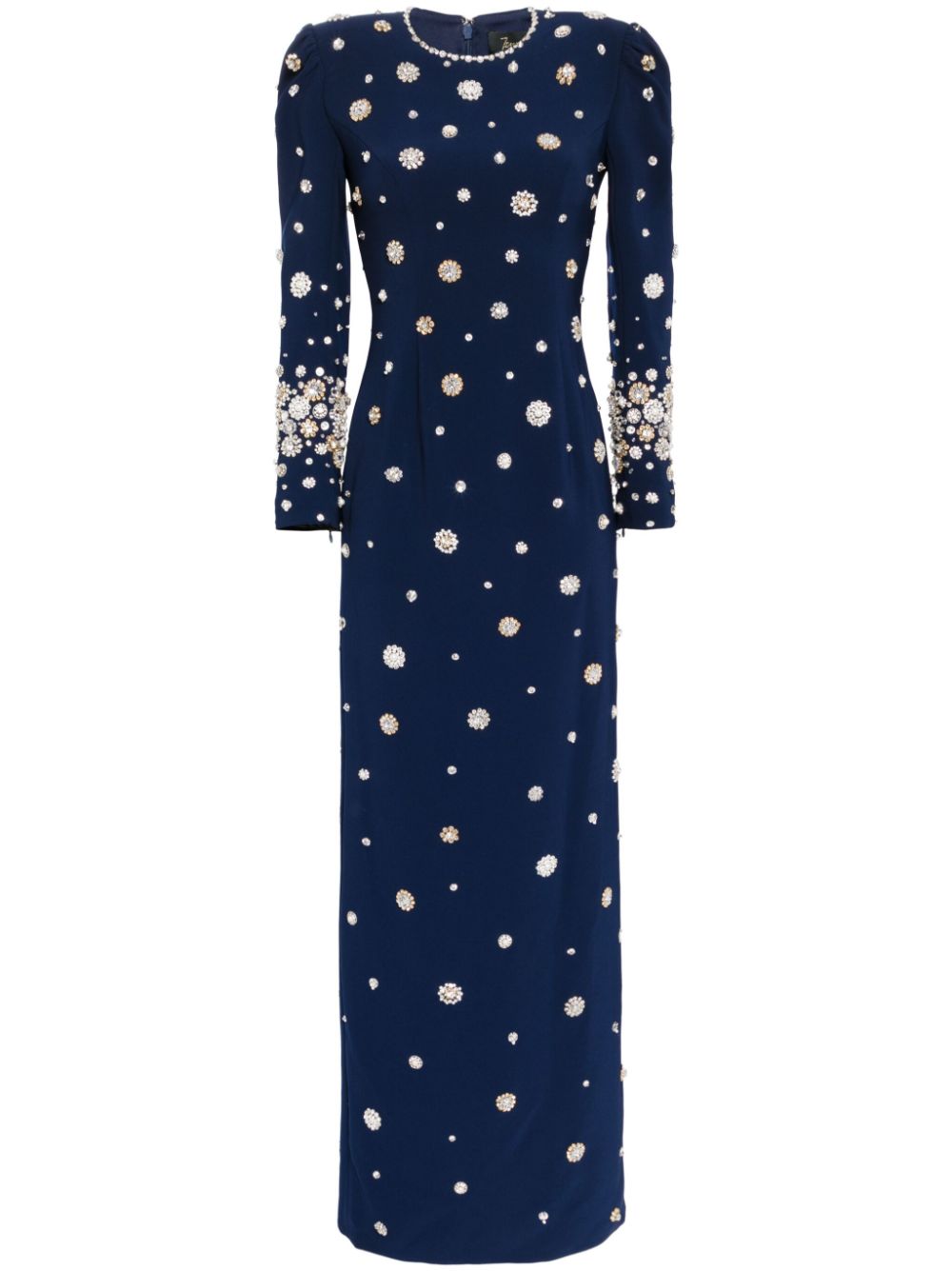 Jenny Packham Galaxy crystal-embellished maxi gown - Blue von Jenny Packham