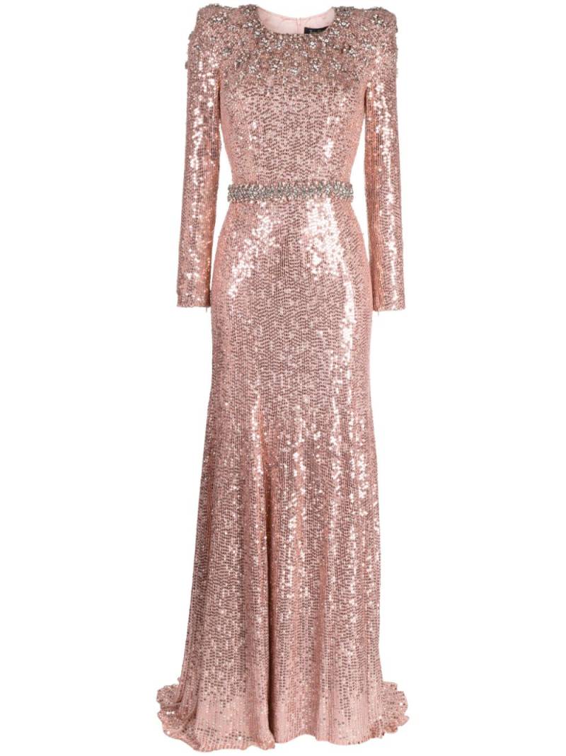 Jenny Packham Georgia sequin-embellished gown - Pink von Jenny Packham