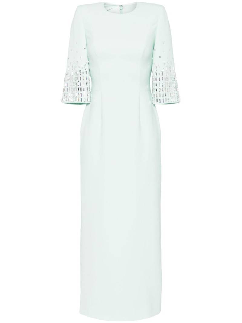 Jenny Packham Highball Queen crystal-embellished maxi dress - Green von Jenny Packham