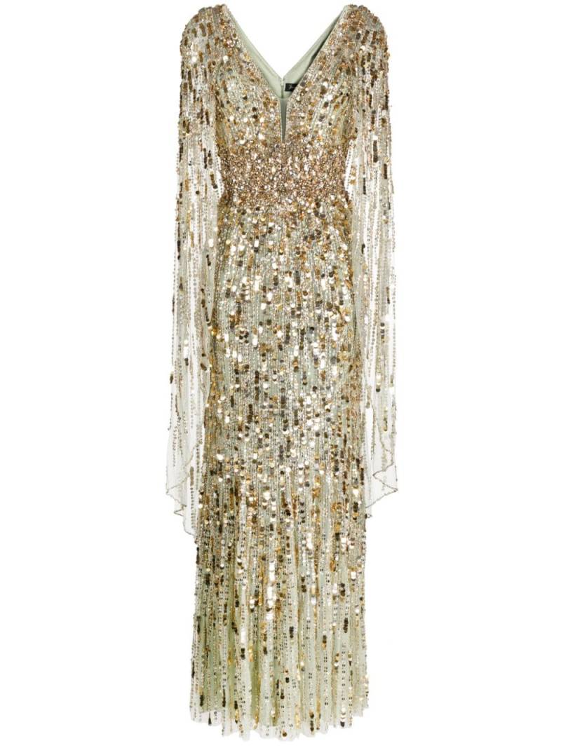 Jenny Packham Honey Pie sequin-embellished gown - Gold von Jenny Packham