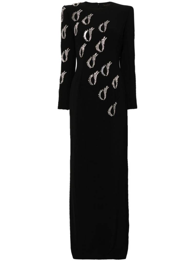 Jenny Packham Jealous crystal-embellished maxi dress - Black von Jenny Packham