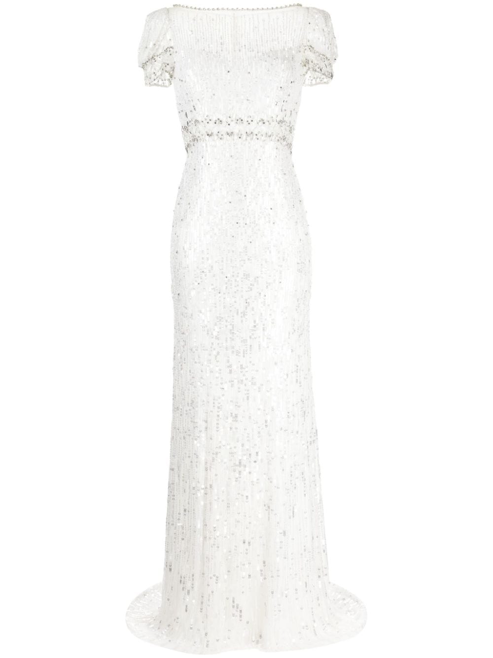 Jenny Packham Sungem sequin-embellished dress - Neutrals von Jenny Packham