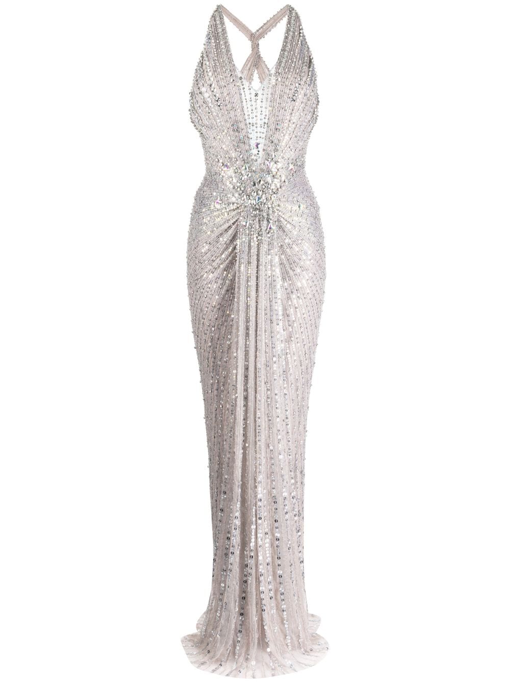 Jenny Packham Lana crystal-embellished maxi dress - Silver von Jenny Packham