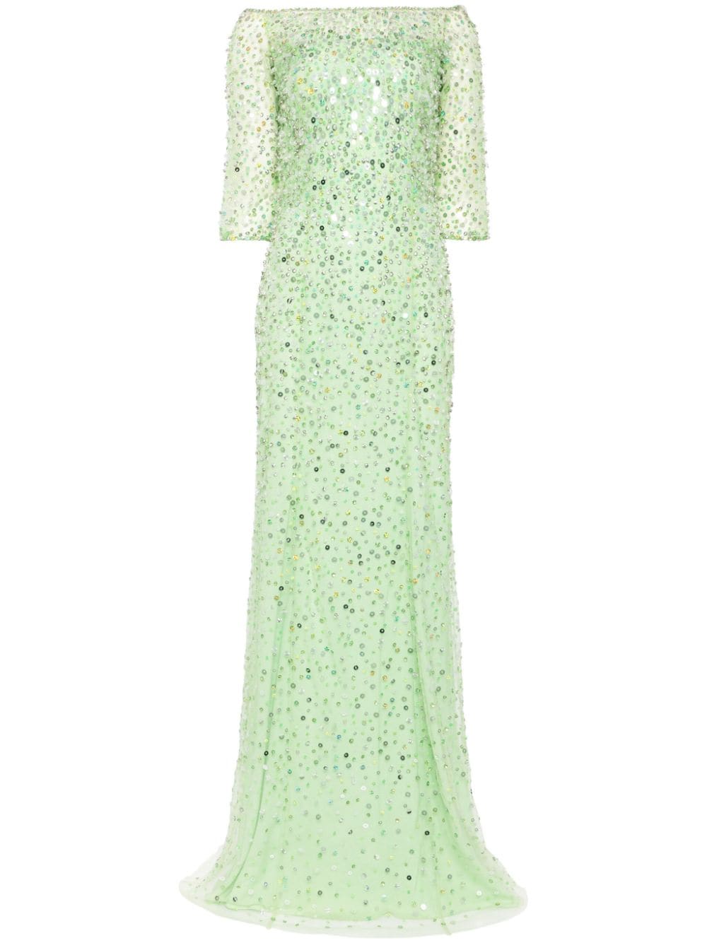 Jenny Packham Lantana sequin-embellished gown - Green von Jenny Packham