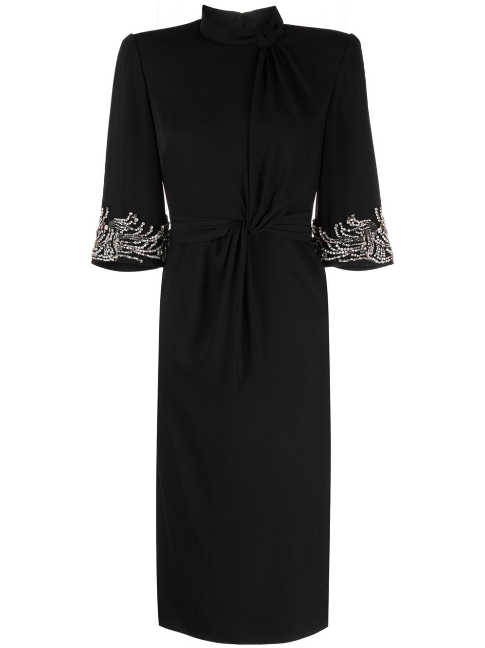 Jenny Packham Lily crystal-embellished midi dress - Black von Jenny Packham