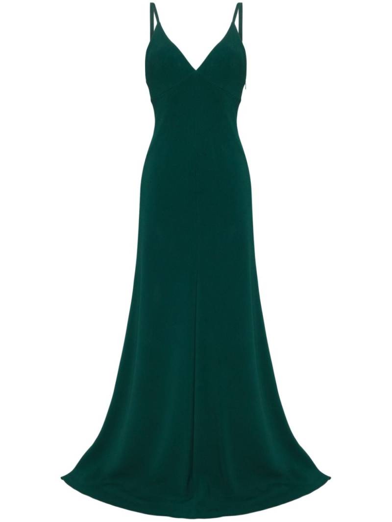 Jenny Packham Lola V-neck gown - Green von Jenny Packham