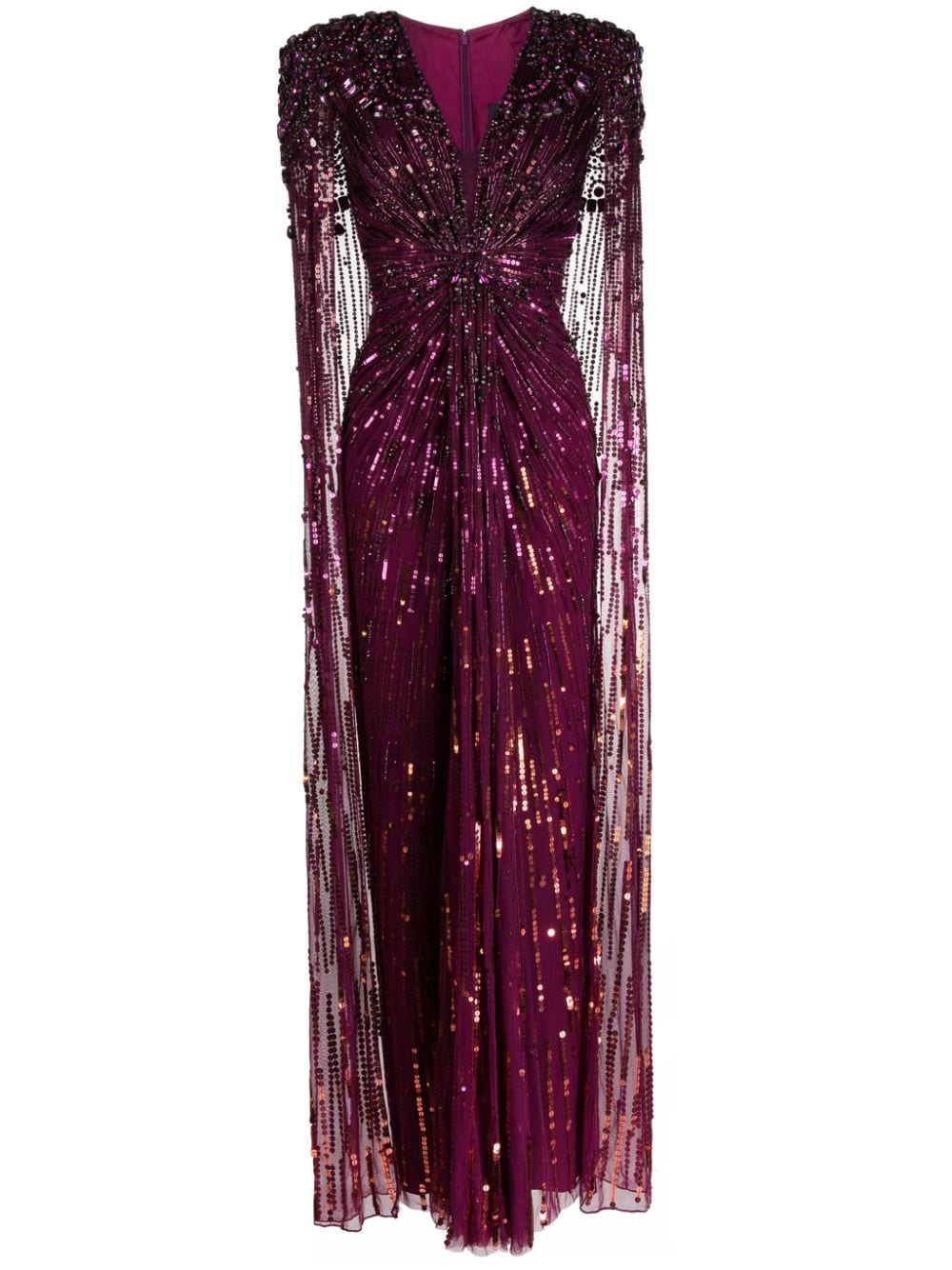 Jenny Packham Lotus Lady sequin-embellished gown - Purple von Jenny Packham