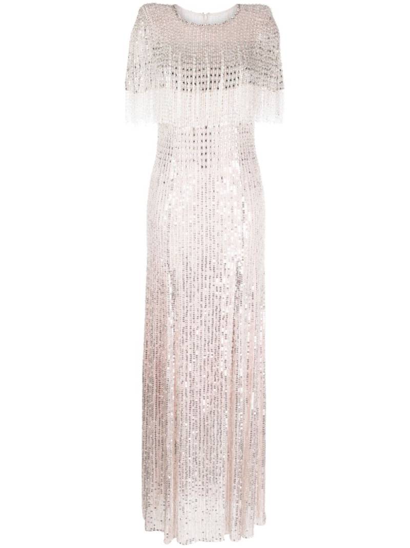 Jenny Packham Lyla crystal-embellished dress - Silver von Jenny Packham