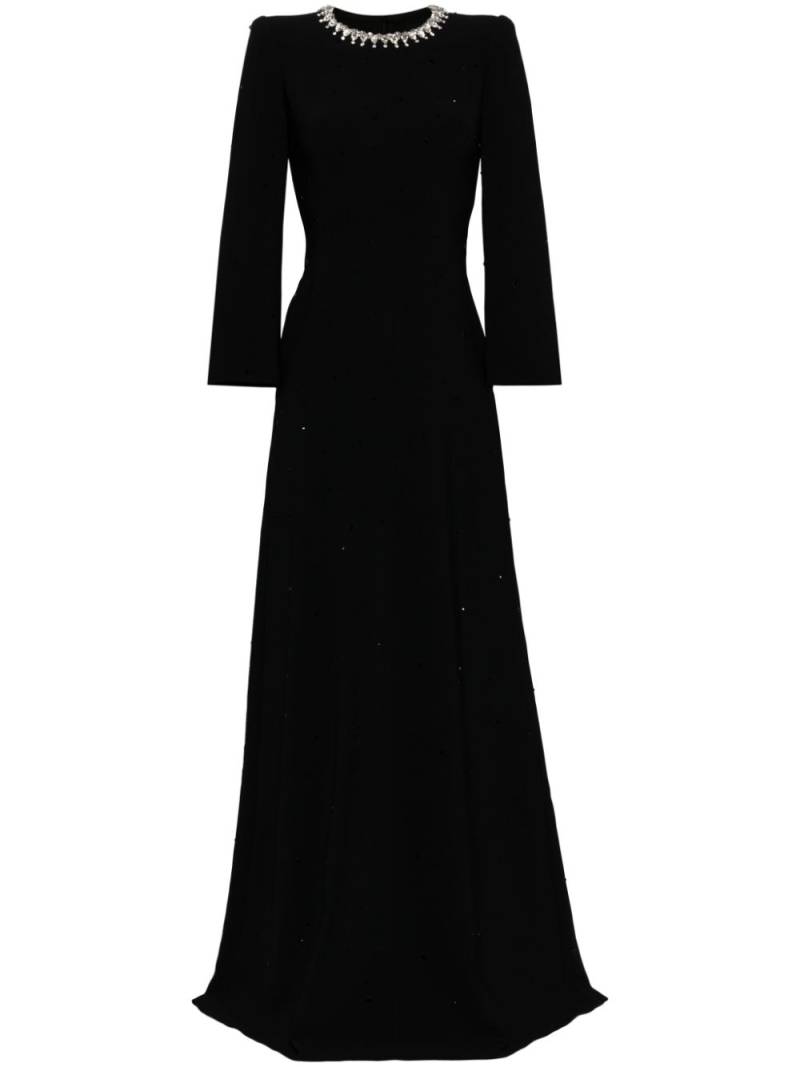 Jenny Packham Mars crepe gown - Black von Jenny Packham