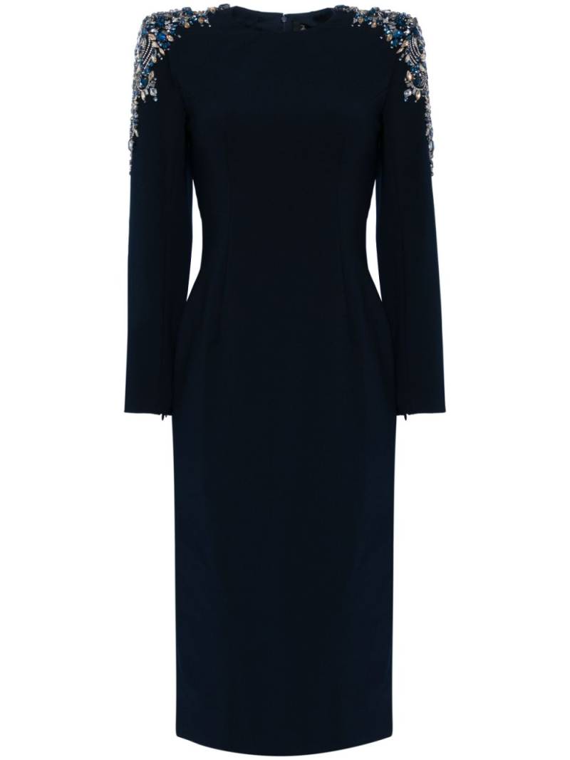 Jenny Packham Martini Drop crystal-embellished dress - Blue von Jenny Packham