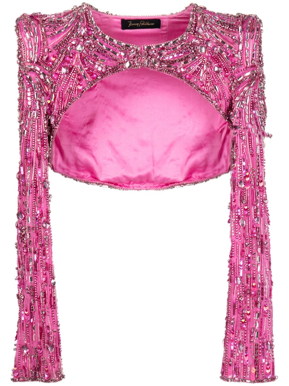 Jenny Packham Maya bead-embellished cape - Pink von Jenny Packham