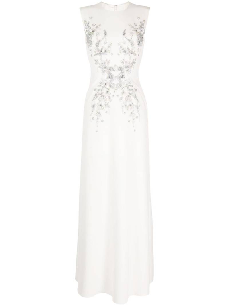 Jenny Packham Misty bead-embellished dress - White von Jenny Packham