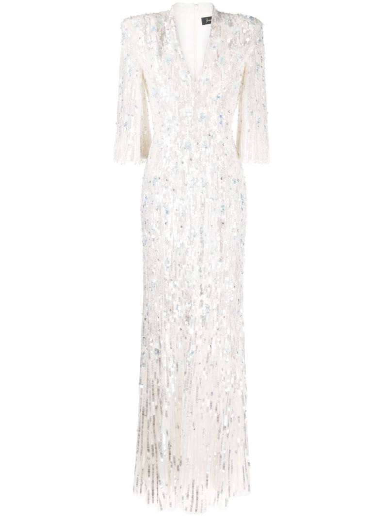 Jenny Packham Narelle embellished gown - White von Jenny Packham