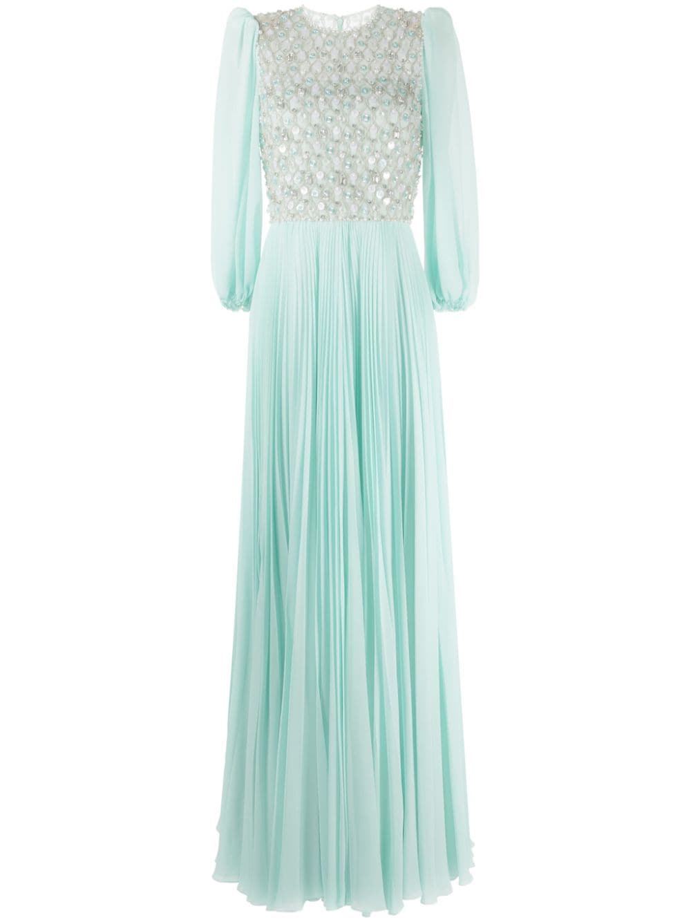 Jenny Packham Orla crystal-embellished gown - Blue von Jenny Packham