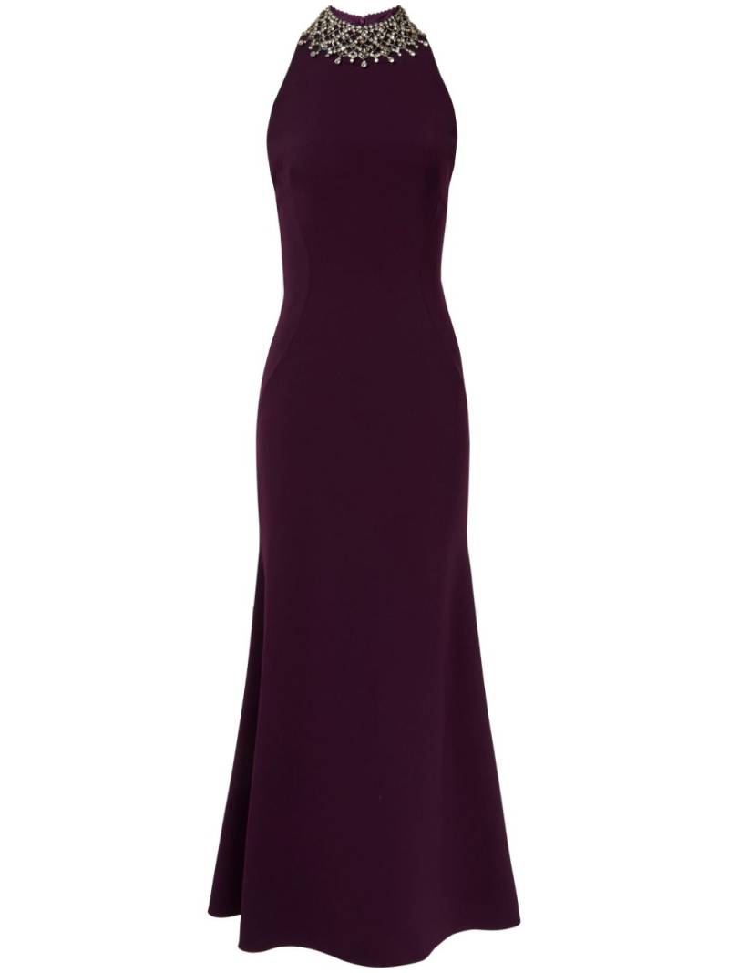 Jenny Packham Pechora crystal-embellished midi dress - Purple von Jenny Packham