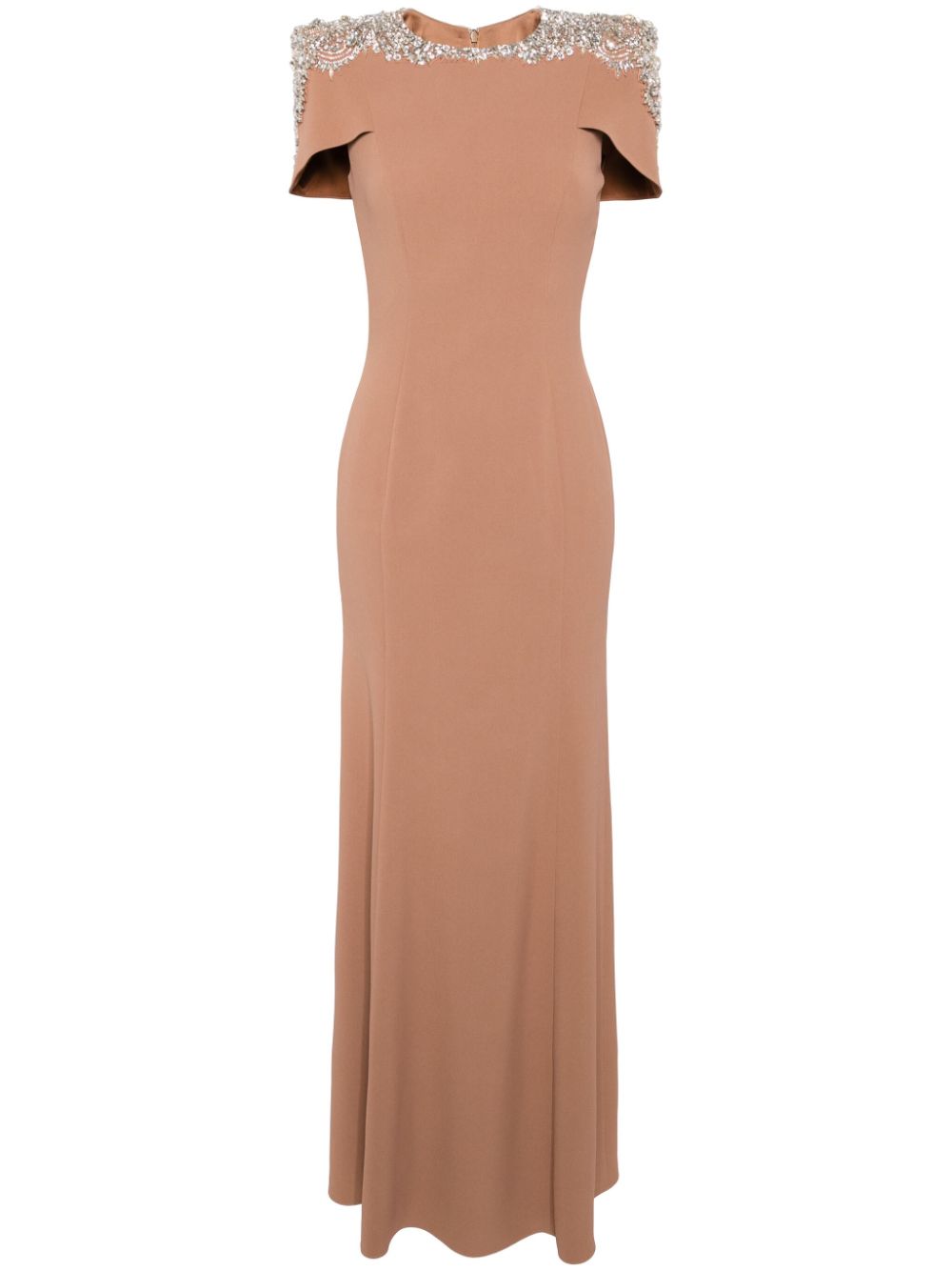 Jenny Packham Polaris crystal-embellished gown - Brown von Jenny Packham