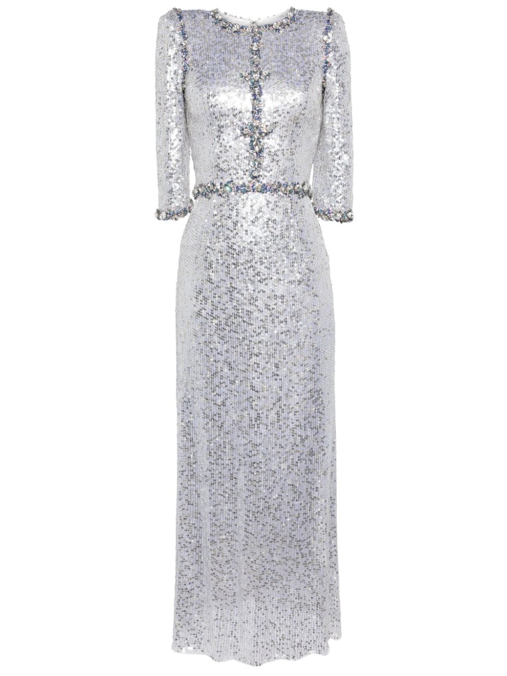 Jenny Packham Pretty Thing maxi dress - Silver von Jenny Packham