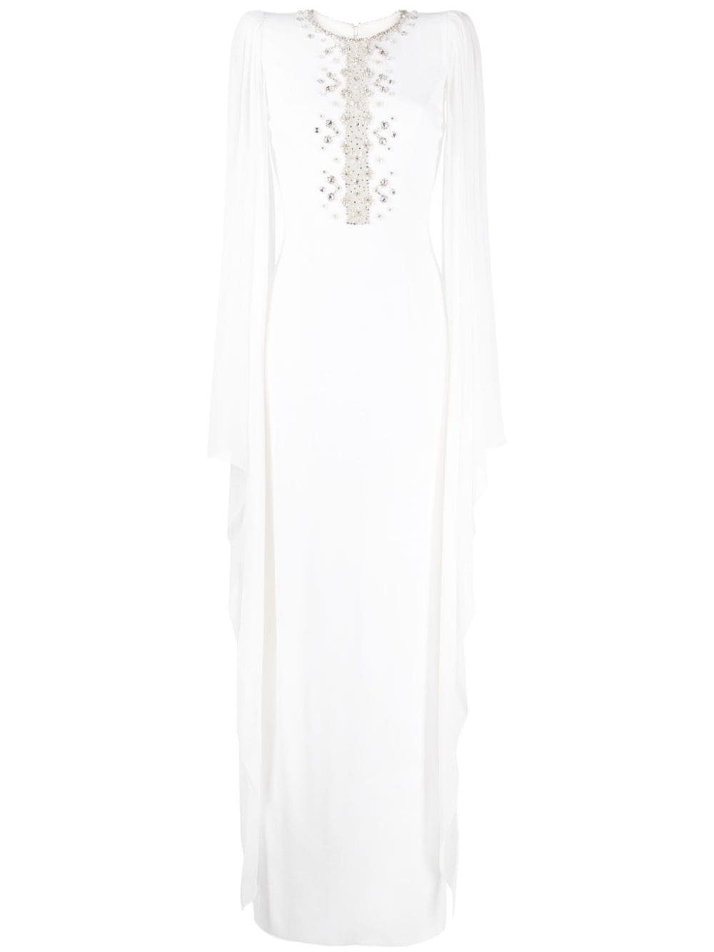 Jenny Packham Saga crystal-embellished dress - White von Jenny Packham