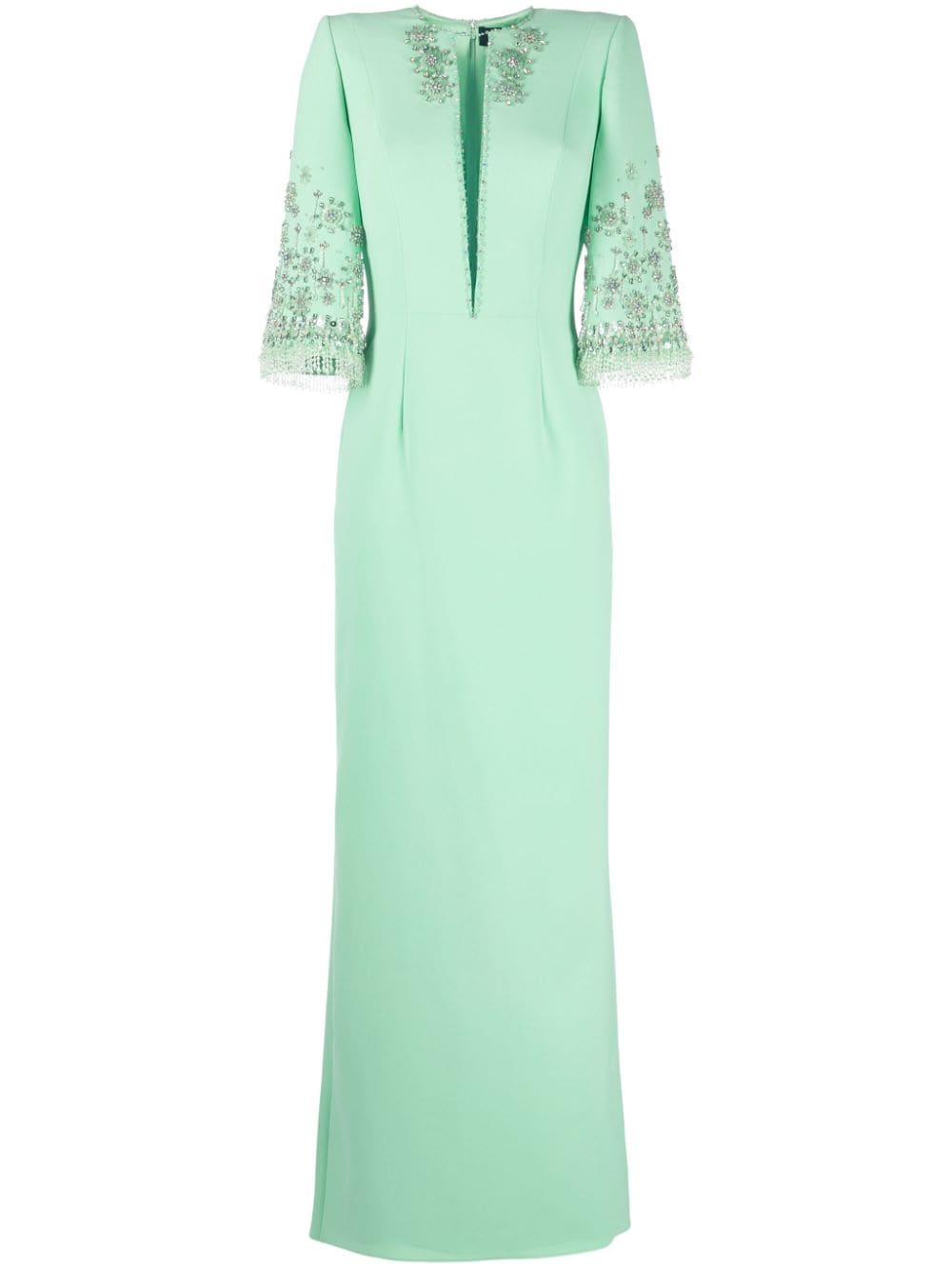 Jenny Packham Sandrine bead-embellished dress - Green von Jenny Packham