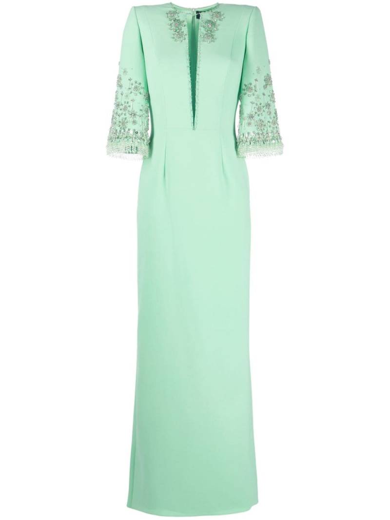 Jenny Packham Sandrine bead-embellished dress - Green von Jenny Packham