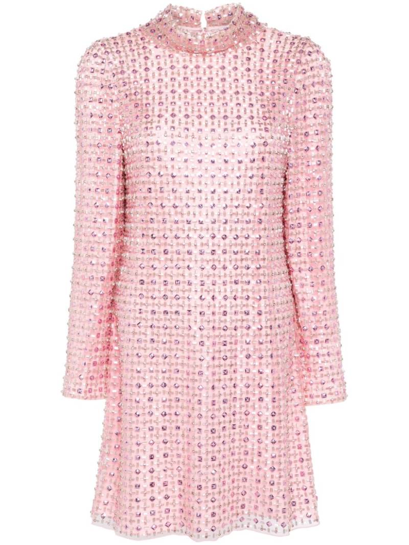 Jenny Packham Snapdragon crystal-embellished minidress - Pink von Jenny Packham