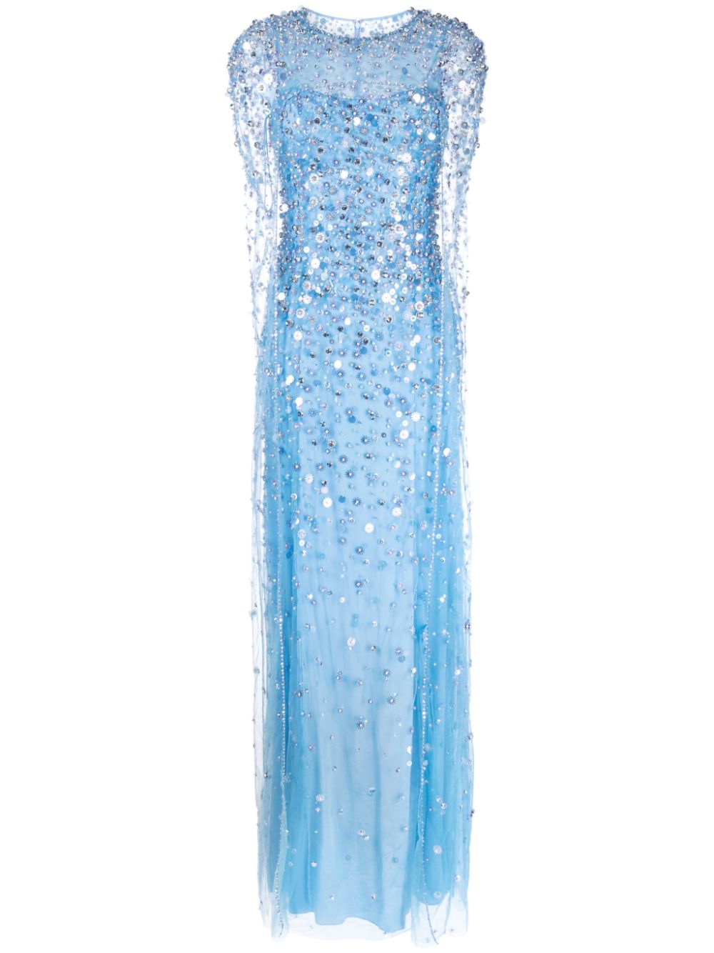 Jenny Packham Songbird beaded maxi dress - Blue von Jenny Packham