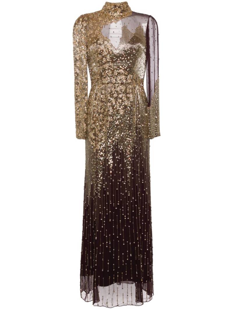 Jenny Packham Starman sequin embellished gown - Purple von Jenny Packham