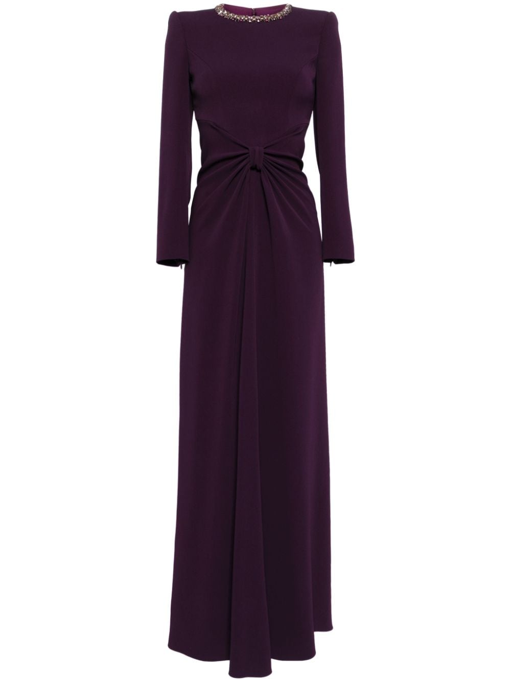 Jenny Packham Sunday crystal-embellished crepe gown - Purple von Jenny Packham