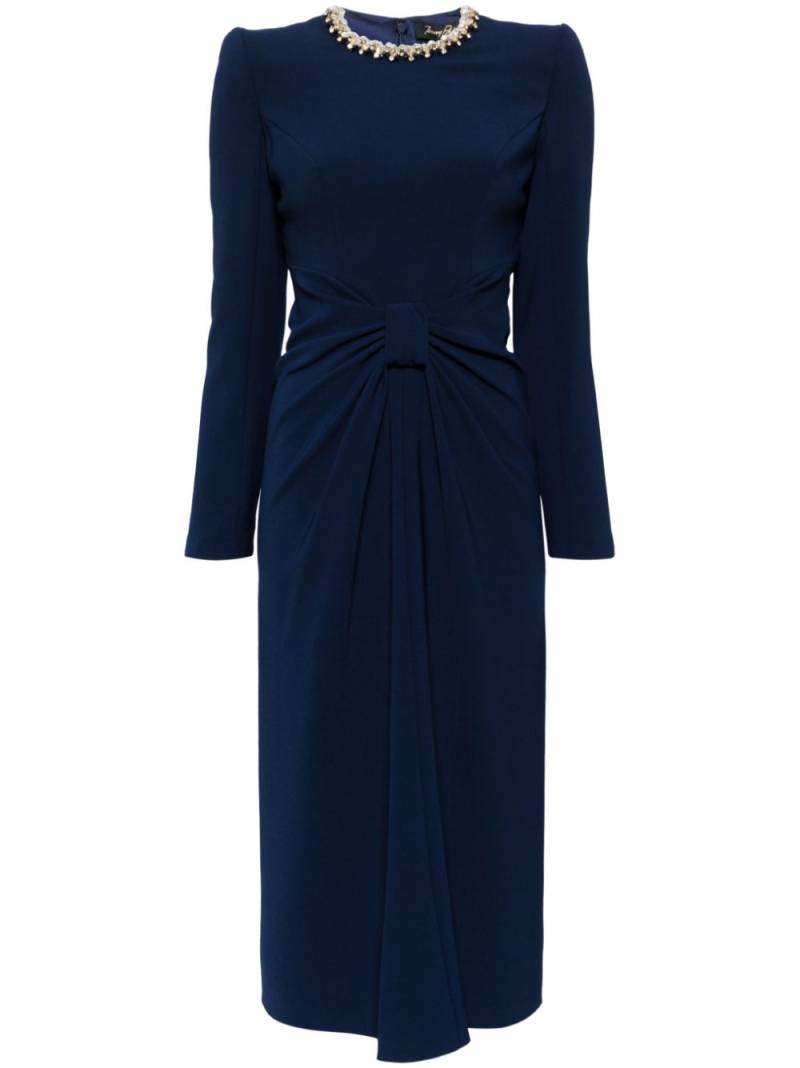 Jenny Packham Sunday gathered midi dress - Blue von Jenny Packham