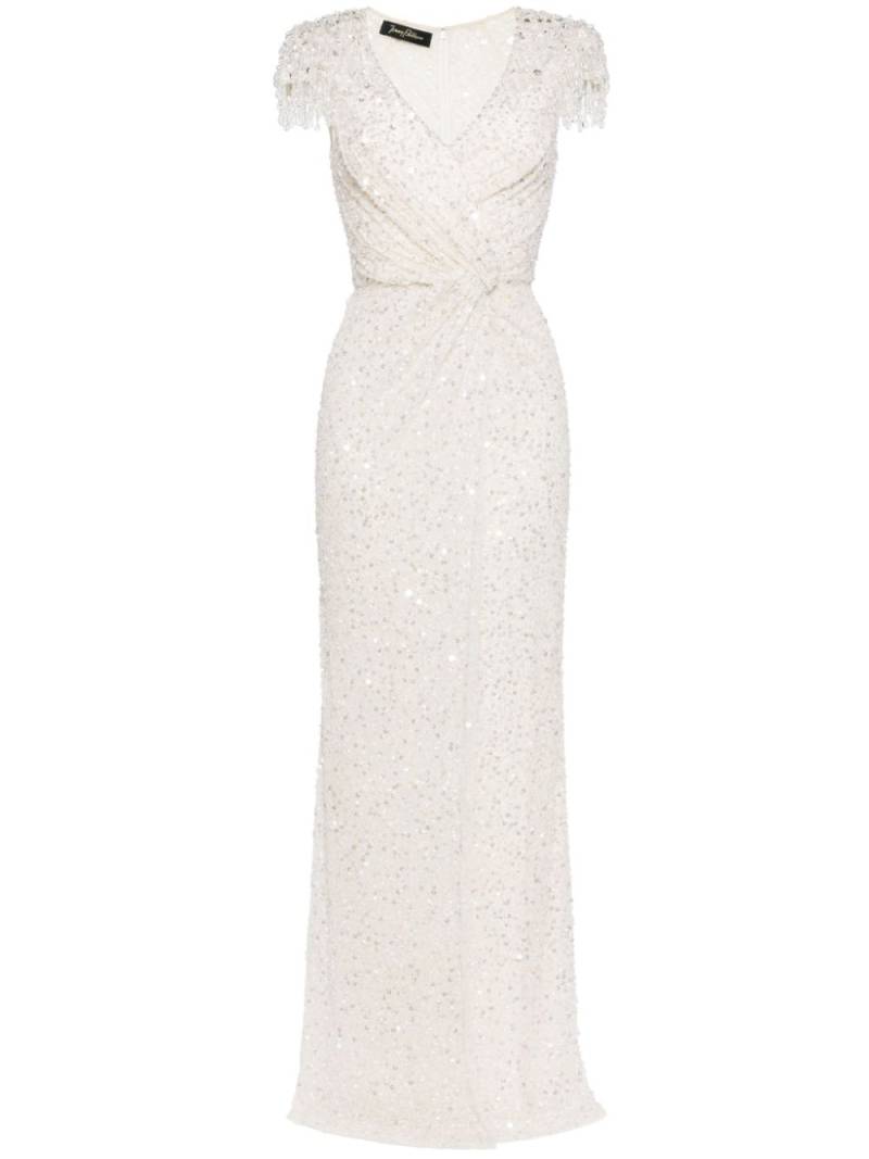 Jenny Packham Wonderful sequin-embellished gown - Neutrals von Jenny Packham