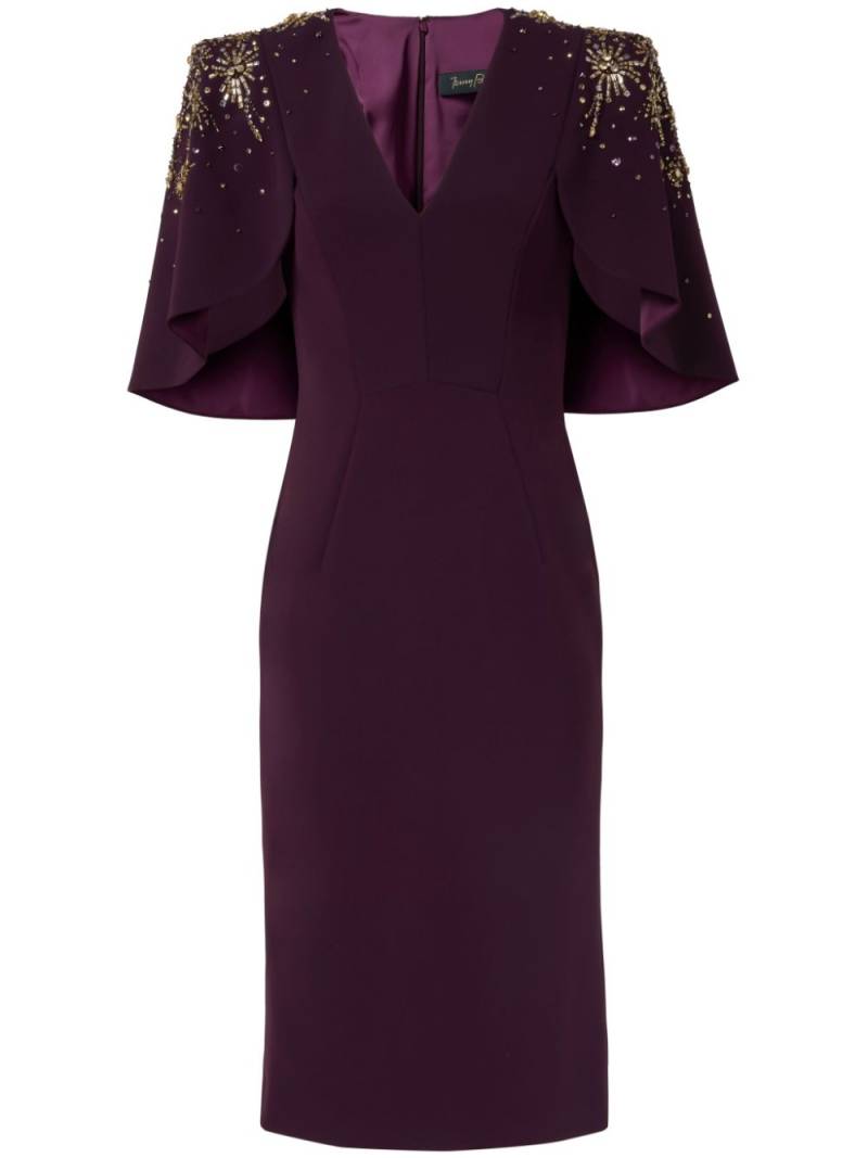 Jenny Packham Zeya sequin-embellished midi dress - Purple von Jenny Packham