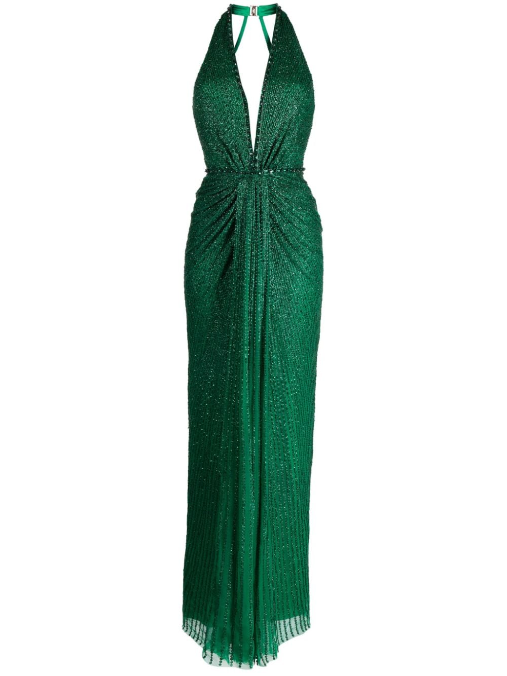 Jenny Packham Zooey sequined gown - Green von Jenny Packham