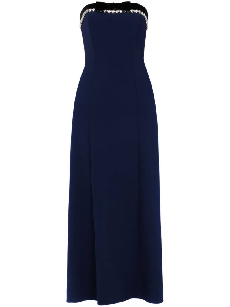 Jenny Packham crystal-embellished midi dress - Blue von Jenny Packham