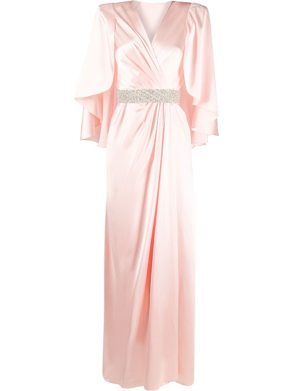 Jenny Packham floor-length cape gown - Pink von Jenny Packham