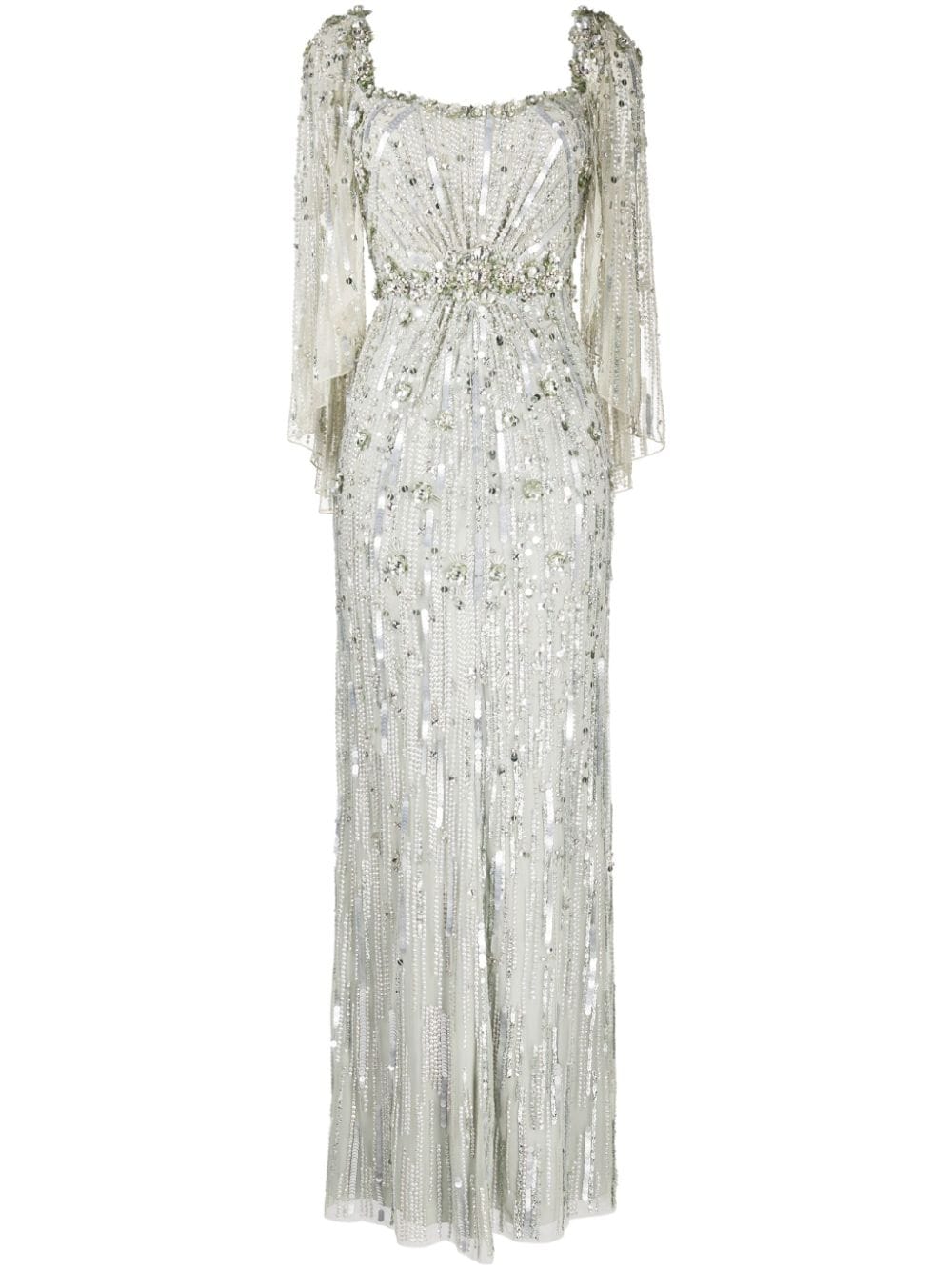 Jenny Packham Brightstar sequin-embellished tulle gown - Green von Jenny Packham