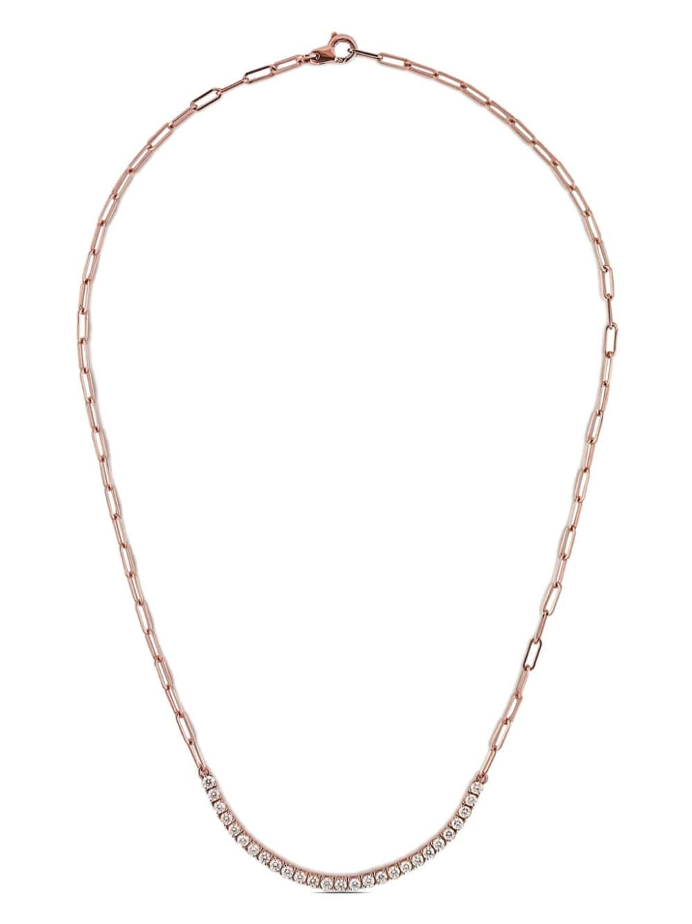 Jewels Aficionado 18kt rose gold diamond chain necklace - Pink von Jewels Aficionado