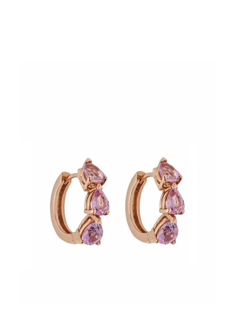 Jewels Aficionado 18kt rose gold pink sapphire earrings von Jewels Aficionado