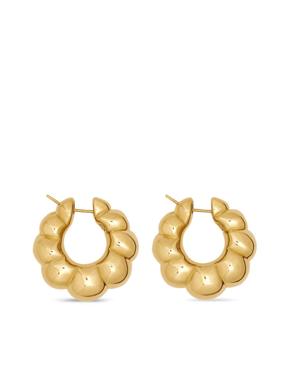 Jewels Aficionado 18kt yellow gold Croissant Hoop earrings von Jewels Aficionado