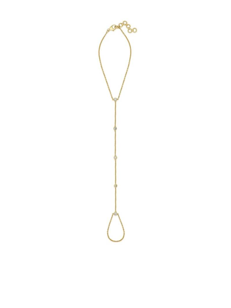 Jewels Aficionado 18kt yellow gold diamond hand chain von Jewels Aficionado