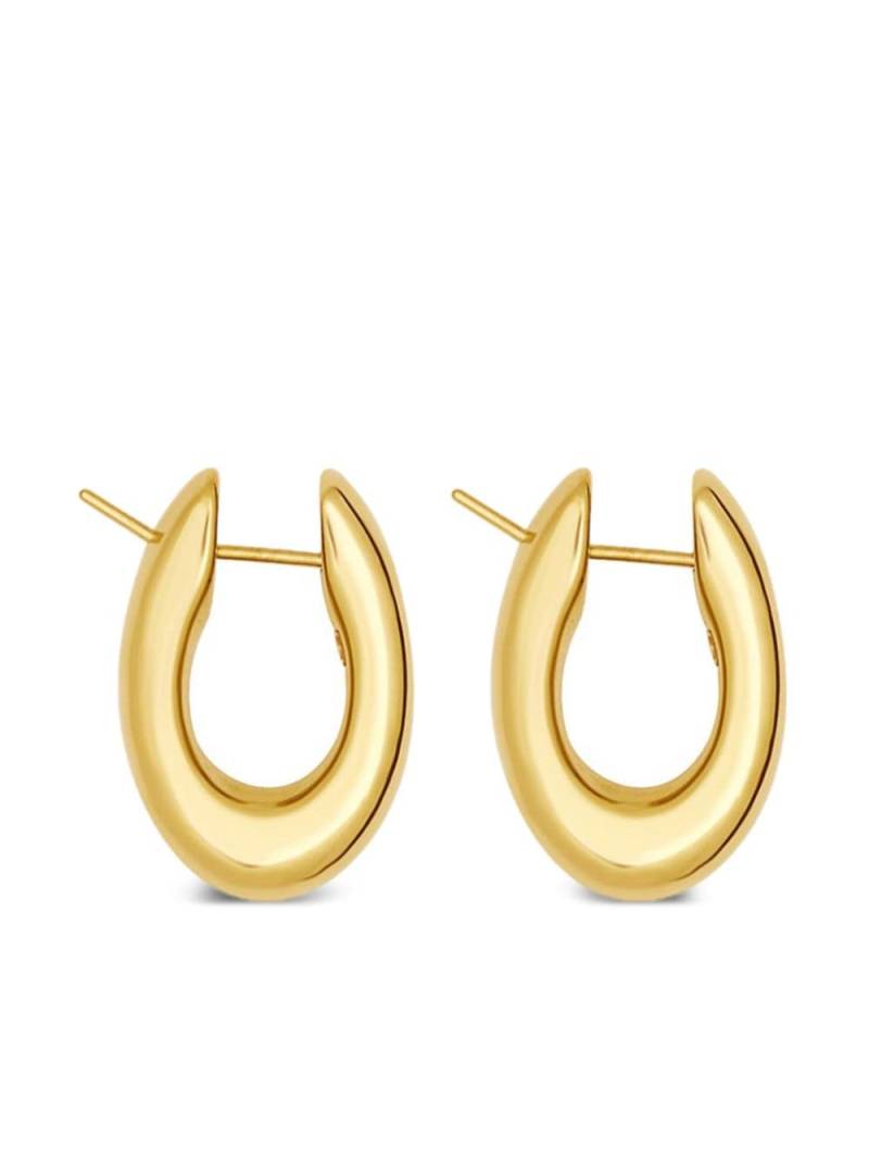 Jewels Aficionado 18kt yellow gold oval-hoop earrings von Jewels Aficionado