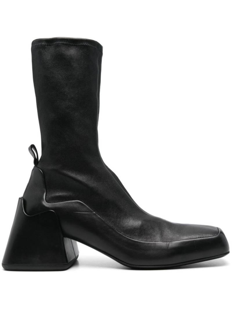 Jil Sander Pre-Owned leather ankle boots - Black von Jil Sander Pre-Owned