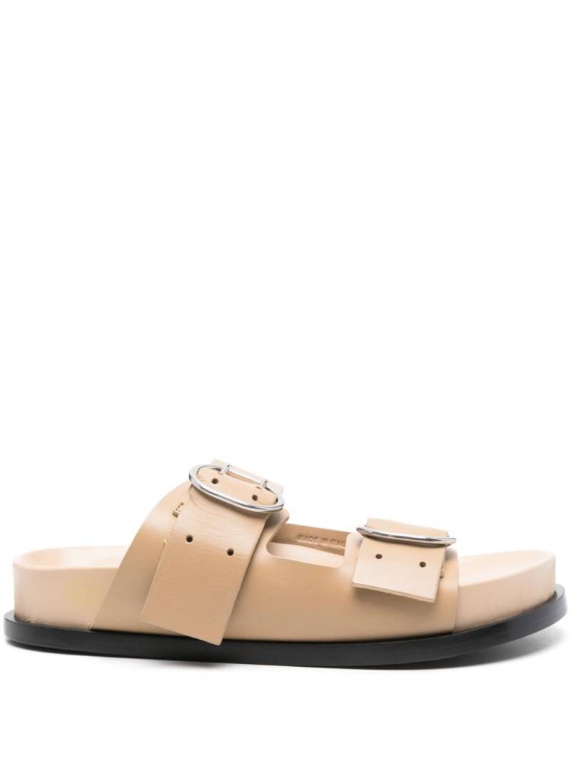 Jil Sander Pre-Owned leather sandals - Neutrals von Jil Sander Pre-Owned