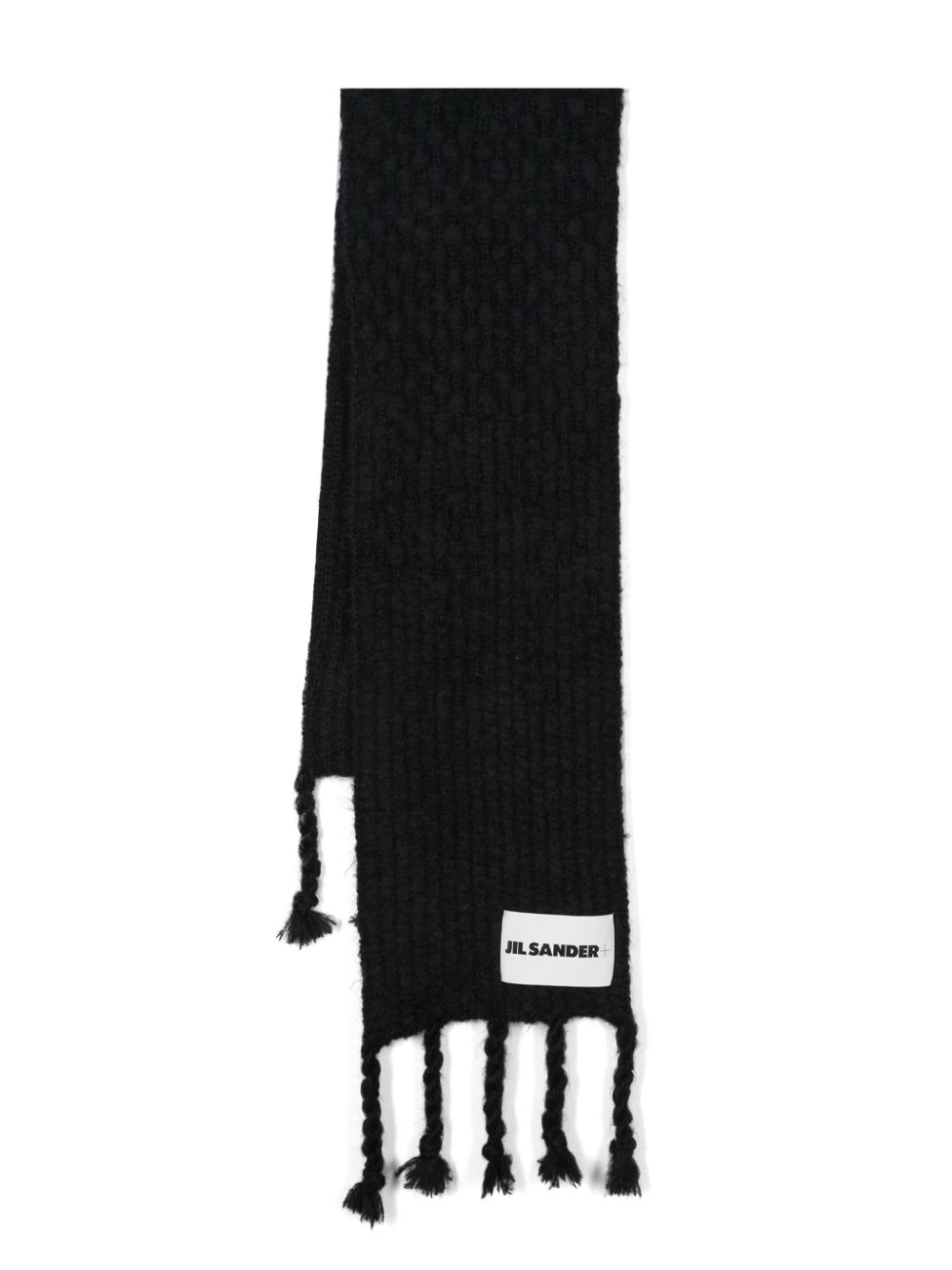 Jil Sander + chunky-knit scarf - Black von Jil Sander