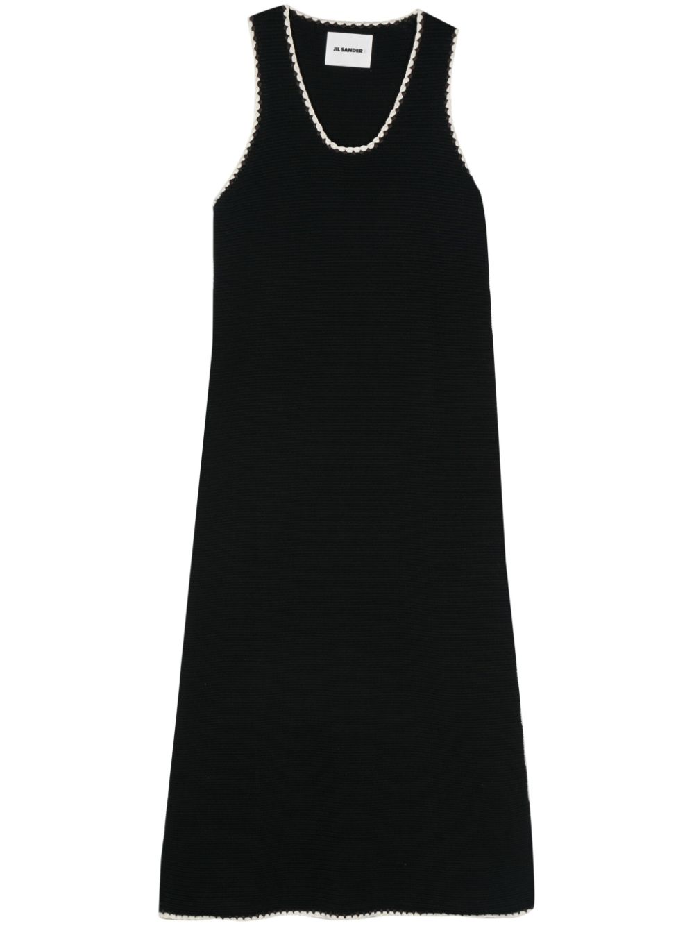 Jil Sander + knitted maxi dress - Black von Jil Sander