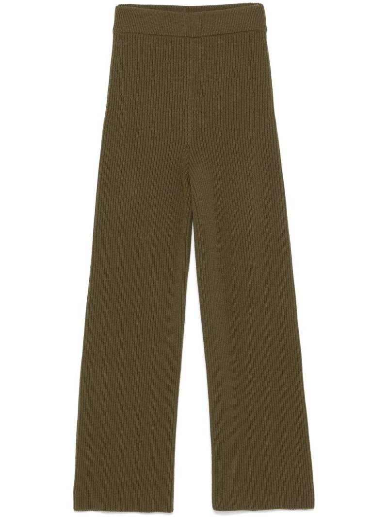 Jil Sander ribbed trousers - Green von Jil Sander