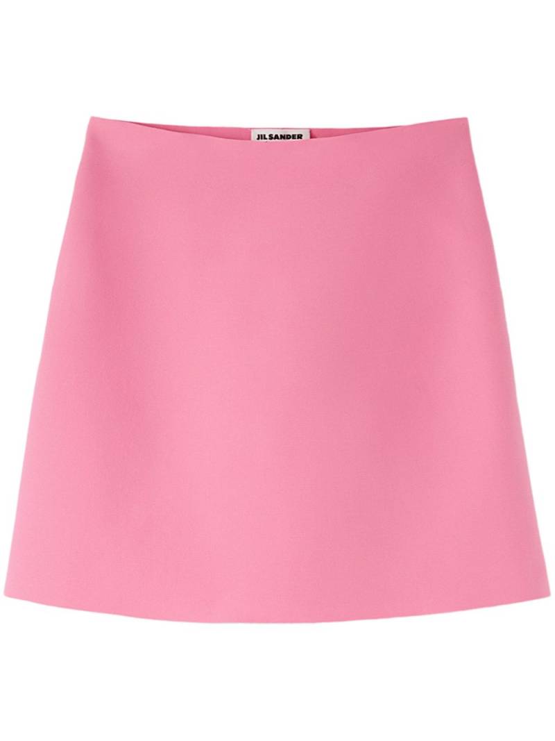 Jil Sander A-line high-waisted mini skirt - Pink von Jil Sander